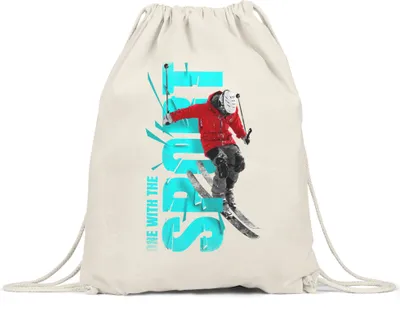 Produktbild von Skifahrer Turnbeutel Gymsack Ski Sport Wintersport Skilift Winter Bewegung Sport Skipiste Skilift Skianzug Skiausrüstung