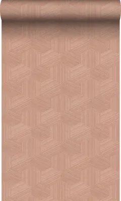 Produktbild von Origin Wallcoverings Tapete 3D-Muster Terrakottarosa 50 x 900 cm