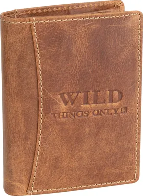 Produktbild von Wild Things Only  echt Leder Portemonnaie Geldbörse Herren Hochformat Cognac (5452)