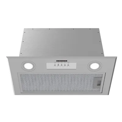 Produktbild von Heinner HBIH-MD600IX, 610 m³/h, Abluft/Umluft, Eingebaut, Edelstahl, 15 cm, Aluminium