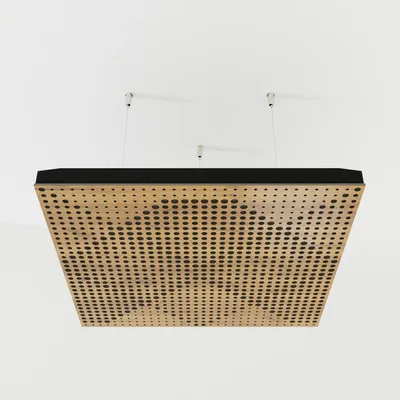 Produktbild von 4er-Set Akustik-Deckenpaneele WILDS Samt 50x50x5 cm, Eiche/Grau