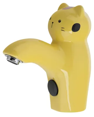 Produktbild von Kinder Keramik Sensor-Standarmatur 6V DC (4xAA), Katze, Gelb