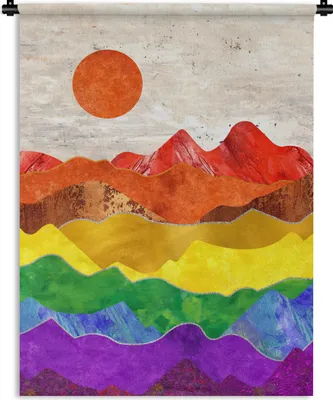Produktbild von MuchoWow® Wandteppich Wandbehang Stolz - Schwul - Regenbogen 60x80 cm Tapisserie Dekoration Wandtuch - Decke - Wandtücher - Wohne