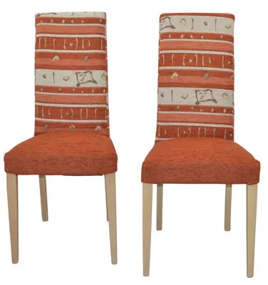 Produktbild von Polsterstuhl - Esszimmerstuhl 2er-Set Eiche/Terra