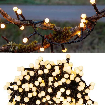 Image de Eglo LED-LICHTERKETTE 300 L-6000 (BERRY MINI SCHW/WS)