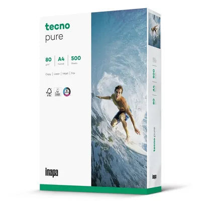 Produktbild von inapa tecno Kopierpapier pure 2100011510 A4 80g 500Bl.