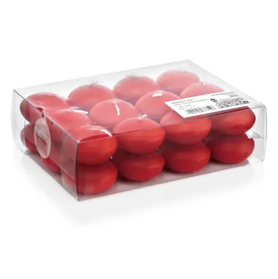 Produktbild von Schwimmkerzen Rot Ø 45 mm, 24 Stück