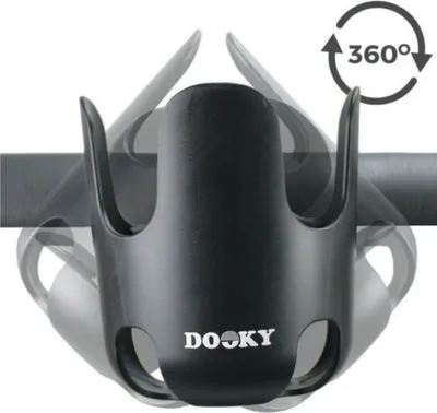 Obrázek produktu pro Dooky 5728250, Držák kelímků, Černá, Jednobarevný, Chlapec/děvče, Sychý zip, Bisfenol A
