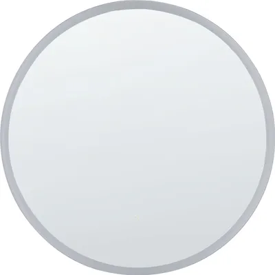 Produktbild von BELIANI Badspiegel Silber Glas und Aluminium ø 79 cm Rund mit LED-Beleuchtung Touch-Sensor Antibeschlag Modern Badezimmer Möbel Ausstattung