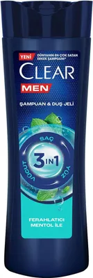 Zdjęcie produktu dla Szampon i żel pod prysznic 3 w 1 CLEAR Men 350 ml
