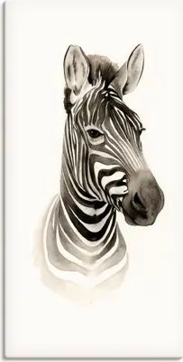 Produktbild von ARTland Leinwandbild Safari Porträt I Größe: 20x40 cm