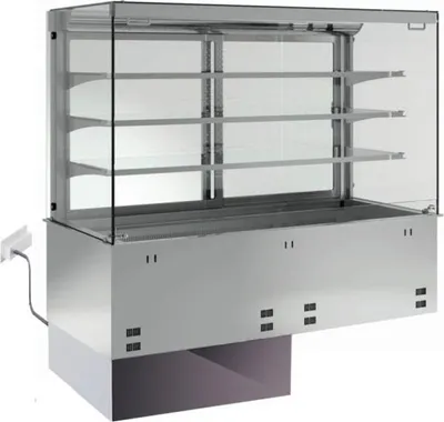 Zdjęcie produktu dla KBS Wbudowana witryna chłodnicza otwarta od strony klienta Gn 2/1 Bez urządzenia 800x700x1315 mm