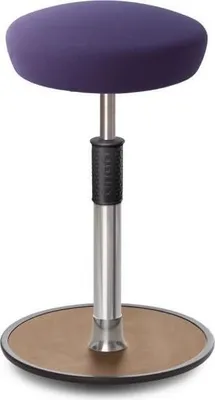 Produktbild von Sitz- Stehhocker Free Tall Hutsitz Gestrick Lila chrom /Natur.