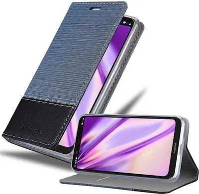 Image de Cadorabo Housse pour Nokia 5.1 PLUS / X5 Housse en bleu Housse pour portable Etui Book Case Cover