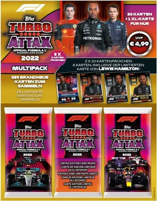 Obrázek produktu pro Topps - Turbo Attax Formula 1 2022 - 1 multipack (náhodný výběr)