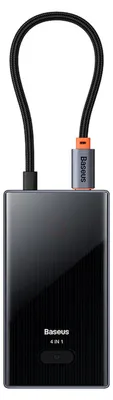 Zdjęcie produktu dla Hub USB-C Baseus PioneerJoy, szary, 4 porty USB-A 3.0