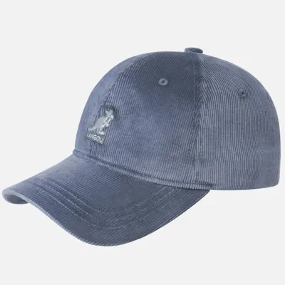 Imagen del producto de Gorra de béisbol Kangol, confeccionada en algodón texturizado moderno, color azul, talla única