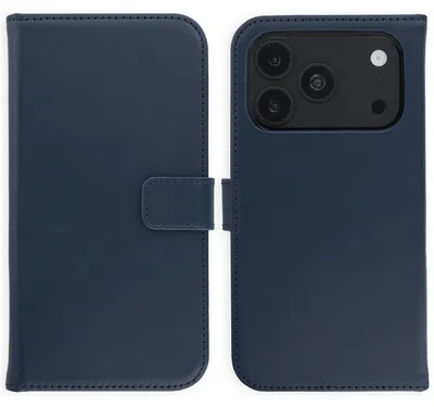 Obrázok produktu pre Selencia Originálne kožené puzdro na knihy pre Apple iPhone 17 Pro Max - Modré
