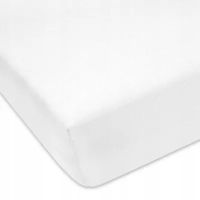 Produktbild von Designpremium Spannbettlaken Jersey Weiß 60x120 cm