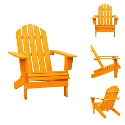 Immagine prodotto di vidaXL Sedia da giardino Adirondack in legno massiccio di abete arancione - Sedie da giardino