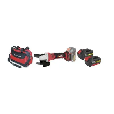 Image de Meuleuse d'angle sans fil AGB L2025, Ø 115 mm, 18 V, 2 batteries, 5 Ah, sac, STAYER