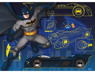 Image de Puzzle xxl batman et sa batmobile - 100 pieces - ravensburger - 132621