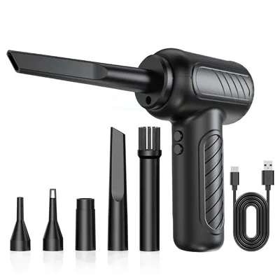 Produktbild von Elektrische Staubgebläse, Elektrische Staubgebläse Druckluftspray, Kabelloser Staubsauger für das Auto, 10.000 Pa, 51.000 RPM, 6.000 mAh, mit LEDs