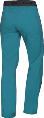 MÁNIA ECO Hose von Ocun in Türkis; Rückansicht; geeignet für Klettern und Bouldern.