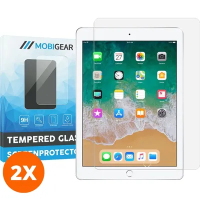 Produktbild von Mobigear iPad 5 (2017) Panzerglas Gehärtetes Glas Displayschutz - Hüllenfreundlich (2er Pack)