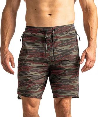 Produktbild von Mittellange Camouflage-Laufshorts für Herren
