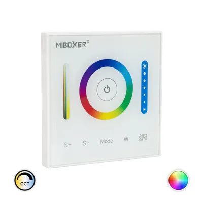 Produktbild von LED-Touch Wanddimmer Controller RGB/RGBW/RGB+CCT 12/24V DC RF MiBoxer P3 RGB/RGBW/RGB+CCT