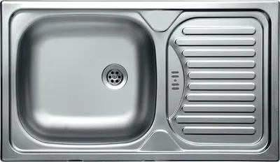 Produktbild von Edelstahl 1 Becken Küchenspüle Aufsatzspüle Spüle Spülbecken mit Abtropffläche