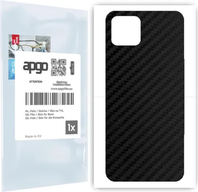 Produktbild von apgo Rückseite Schutzfolie für Google Pixel 4 -  Hinten Schutzfolie Carbon, Rückseite Folie schützt vor Kratzern und Fingerabdrücken