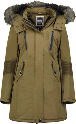 Produktbild von Geographical Norway Damen warme Winterjacke G-Coraly, Khaki, GrößeM