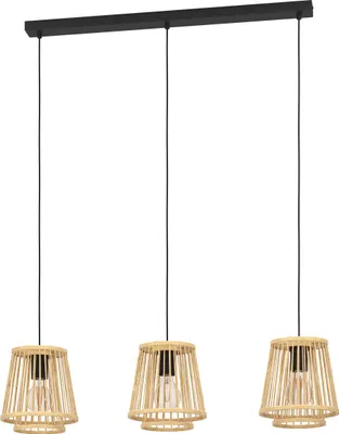 Produktbild von EGLO Hykeham, Schwarz, Holz, Holz, Stahl, Holz, Drinnen, IP20, I