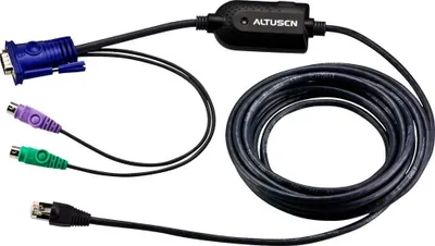 Obrázok produktu pre ATEN KA7920-AX, PS/2, PS/2, VGA, Viacfarebný, RJ-45, 1 x RJ-45