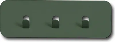 Produktbild von Garderobenleiste >Tilly< in grün, Metall - 30x10x3cm (BxHxT)