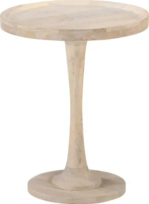 Immagine prodotto di The Living Store Tavolino Ø60x75 cm Legno massello di mango
