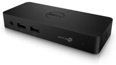 Produktbild von DELL Dual Video USB 3.0 D1000, Kabelgebunden, USB 3.2 Gen 1 (3.1 Gen 1) Type-A, 3,5 mm, USB Typ-A, 10,1000,100 Mbit/s, Schwarz