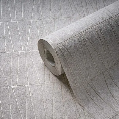 Produktbild von 3D-Tapete in Kacheloptik Weiß Beige – Geometrische Vliestapete modern AS-Creation (KG-174748)
