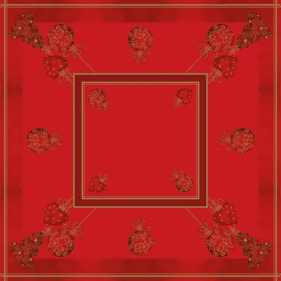 Produktbild von Sovie HOME Weihnachtstischdecke Tiffany in Rot aus Linclass® Airlaid 80 x 80 cm, 1 Stück