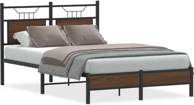 Immagine prodotto di vidaXL Rete da letto senza materasso in rovere marrone 120x200 cm Materiale a base di legno