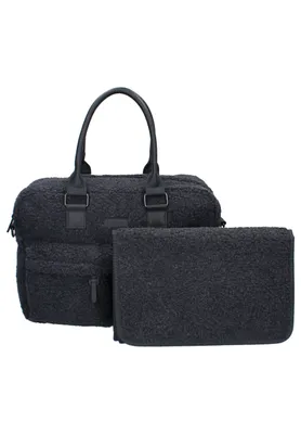 Produktbild von Vadobag Wickeltasche Care Vienna Hello Little One mit passender Wickelunterlage grau One Size