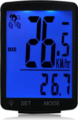 Zdjęcie produktu dla Komputer rowerowy, ekran LCD 2,8, prędkościomierz rowerowy, komputer bezprzewodowy, odporny na deszcz, prędkościomierz, licznik kilometrów, niebieskie światło