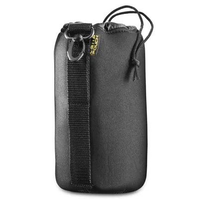 Produktbild von Walimex Objektivbeutel NEO 300 Modell 2011, Größe L / 10 x 10 x 19 cm, aus Neopren, wasserabweisend, mit Tunnelzug, für Kameraobjektive, Objektiv Köcher für Foto Studio Shooting
