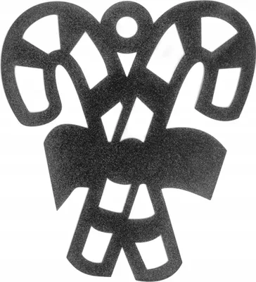 Image de Noël Pendentif canne à sucre argent Décoration de Noël