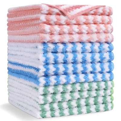 Obrázek produktu pro Sada 12 hadříků z mikrovlákna – 30 x 30 cm, multifunkční