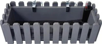 Produktbild von Blumenkasten mit Wasserspeicher Nessa 50 cm Grau