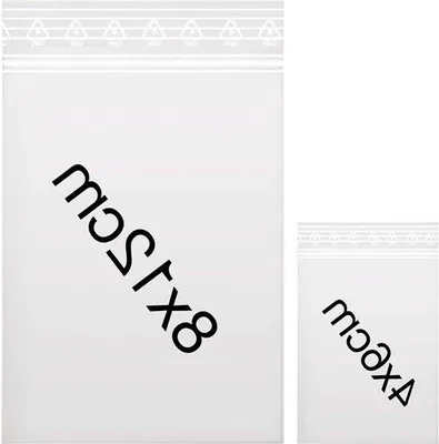 Obrázok produktu pre Vrecká s uzáverom na zips, 60 my, 200 ks, sada polyetylénových vreciek