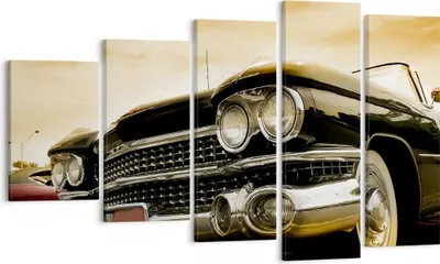 Produktbild von Bild auf Leinwand - Leinwandbild - Auto Chrom Rad - 100x60cm - Wand Bild - Wanddeko - Wandbilder - Leinwanddruck - Bilder - Kunstdruck - Wanddekoration - Leinwand bilder - Wandkunst - EG100x60-0160